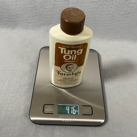 Vintage Formby’s Low Gloss Tung Oil Finish 8 FL Oz Discontinued ~ 90% Full - Picture 4 of 4